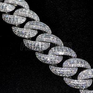 925 Sterling Silver Iced Out Cuban Chain
