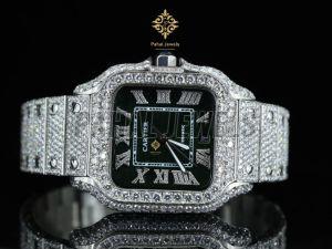 Bling Iced Out Moissanite Diamond Watch