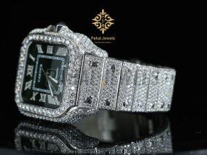 Bling Iced Out Moissanite Diamond Watch