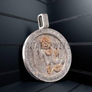 Custo Iced Out Moissanite Diamond Pendant