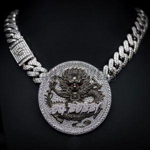 Custom Hip Hop Style Dragon Pendant