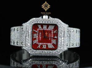 Designer Moissanite Diamond Analog Watch