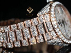 Designer Rectangular Moissanite Watch