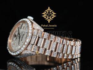 Designer Rectangular Moissanite Watch