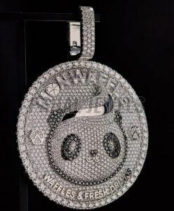Diamond Panda Pendant