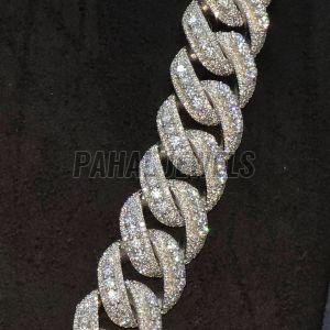 Diamond Studded Cuban Link Neck Chain