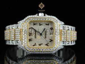 Fashion Iced Out Moissanite Wrist Watch