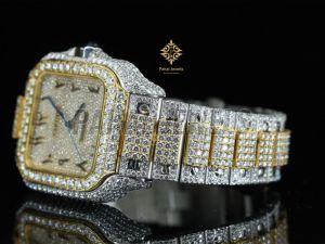 Fashion Iced Out Moissanite Wrist Watch