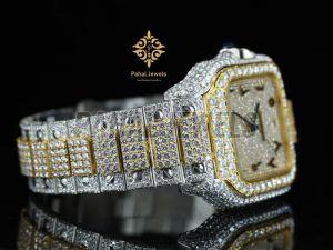 Fashion Iced Out Moissanite Wrist Watch
