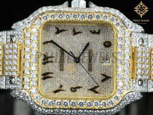 Fashion Iced Out Moissanite Wrist Watch