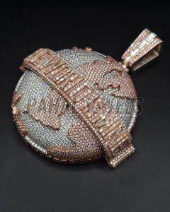 Globe Shape Iced Out Hip Hop Pendant