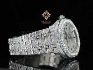Heavy Iced Out Moissanite Diamond Watch