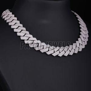 Hip Hop Cuban Silver Plated Necklace Chain