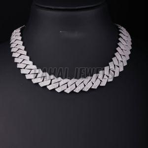 Hip Hop Cuban Silver Plated Necklace Chain