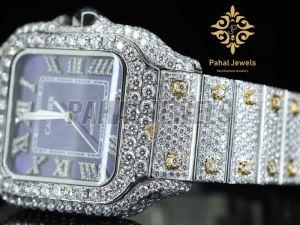 Hip Hop Iced Out Moissanite Diamond Watch