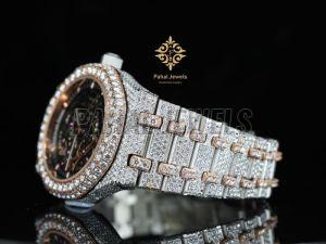 Hip Hop Style Moissanite Diamond Watch