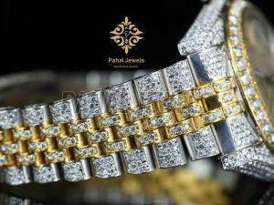 Iced Out Luxury Moissanite Wrist Watch