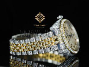Iced Out Luxury Moissanite Wrist Watch