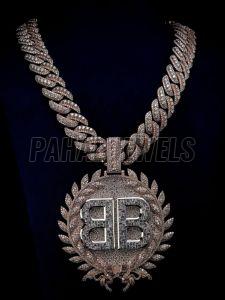 Iced Out Style Cuban Link Necklace Pendant