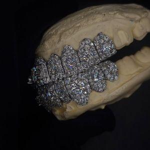 Large Diamond Cluster Big Boy Honeycomb Grillz