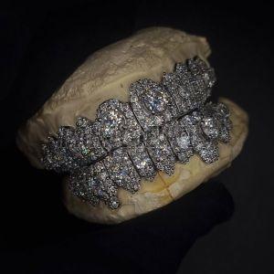 Large Diamond Cluster Big Boy Honeycomb Grillz