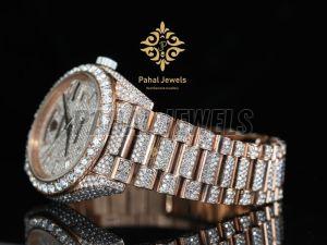 Moissanite Diamond Fully Loaded Men Watch