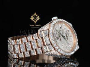Moissanite Diamond Fully Loaded Men Watch