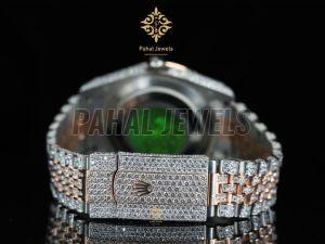Moissanite Diamond Rose Gold Finish Watch