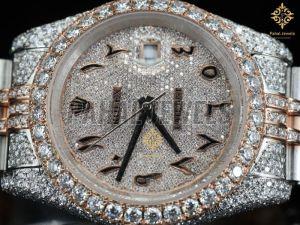 Moissanite Diamond Rose Gold Finish Watch