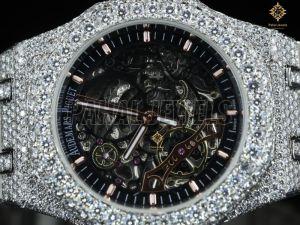 Moissanite Stone Studded Designer Watch