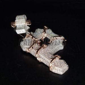P Letter 925 Moissanite Silver Pendant