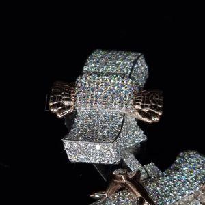 P Letter 925 Moissanite Silver Pendant