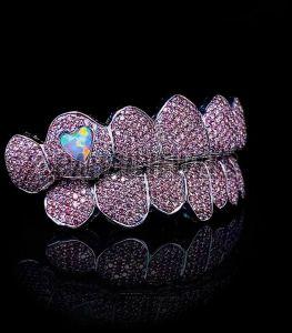 Pink Stone Hip Hop Grillz
