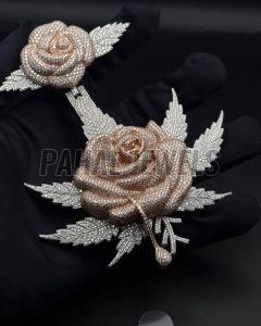 Rose Flower 925 Sterling Silver Pendant