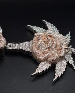 Rose Flower 925 Sterling Silver Pendant
