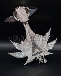 Rose Flower 925 Sterling Silver Pendant