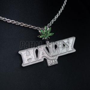 Silver Toned Hip Hop Pendant