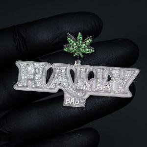 Silver Toned Hip Hop Pendant