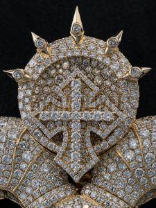 Snik Goat Diamond Studded Pendant