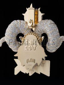 Snik Goat Diamond Studded Pendant
