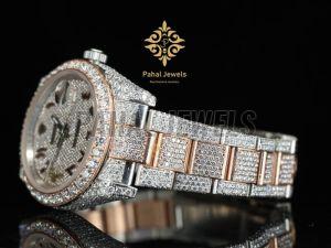 Stylish Moissanite Diamond Bracelet Watch