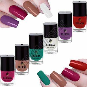 Ellicia Matte Multicolor Long Lasting Nail Lacquer