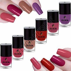 Ellicia Matte Multicolor Long Lasting Nail Lacquer