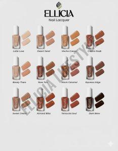 Ellicia Nude Matte Long Lasting Nail Lacquer