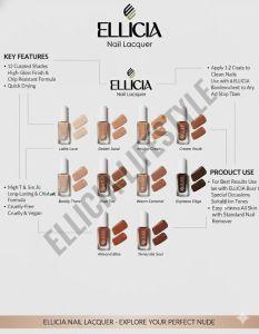 Ellicia Nude Matte Long Lasting Nail Lacquer