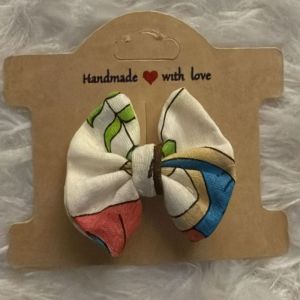 Printed Bow Clip