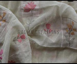 Cerulean Bloom Boxes Designer Fabric