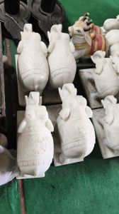 White Marble Elephant Statue