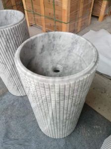 Floor Mount Marble Stone Wash Basin