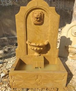 Velvet Gold Sandstone Wall Fountain